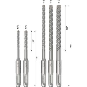 Produktbild für Bohrer Bosch PRO SDS plus-5X Hammerbohrer, SDS+
