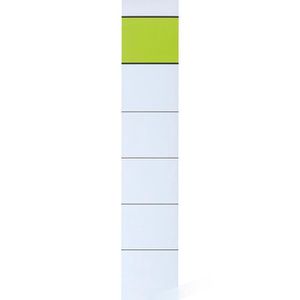 Produktbild für Rückenschilder Grüner-Balken weiß
