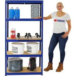 Produktbild für Schwerlastregal PROREGAL Slim Elephant S, 5 Holzböden
