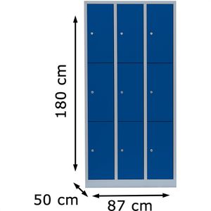 Produktbild für Schließfachschrank ClassiX X-520331, blau