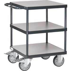 Produktbild für Tischwagen Fetra 2416-7016 Grey Edition, aus Metall &amp; Holz