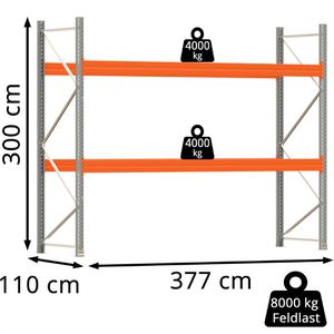 Produktbild für Palettenregal Regalwerk ARTUS, für 12 Paletten