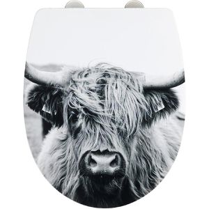 Produktbild für WC-Sitz Wenko Yak 24644100, oval, aus Thermoplast
