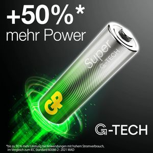 Produktbild für Batterien GP Batteries Super, Alkaline