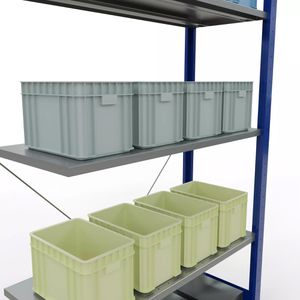 Produktbild für Anbauregal Schulte 12645-B, 5 Metallböden