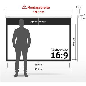 Produktbild für Beamer-Leinwand ESMART Economy EXR Rollo