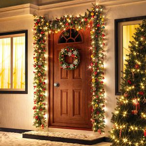 Produktbild für Weihnachtsgirlande CASARIA 107696, für innen und außen IP44