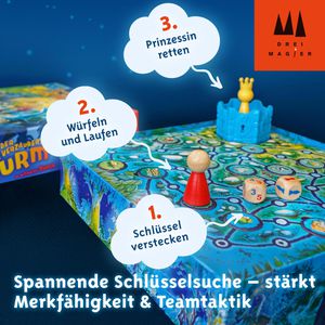 Produktbild für Brettspiel Drei-Magier 40867, Der verzauberte Turm
