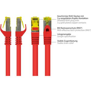 Produktbild für Netzwerkkabel Good-Connections 8070R-005R, rot