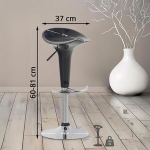 Produktbild für Barhocker CLP Saddle, 1015908, drehbar mit Lehne