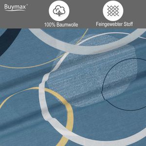 Produktbild für Bettwäsche Buymax Wave, petrol, Renforcé