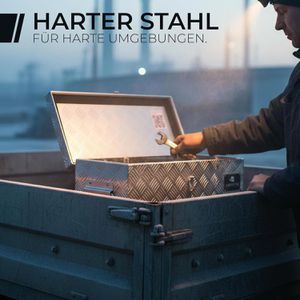 Produktbild für Deichselbox CargoVA Gr. XL, aus Aluminium Riffelblech