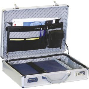 Produktbild für Aktenkoffer Alumaxx 45131 Kronos, silber, mit Laptopfach