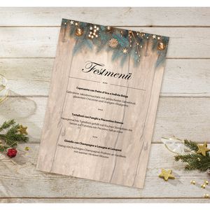 Produktbild für Weihnachtsbriefpapier Sigel DP664, Golden Greens