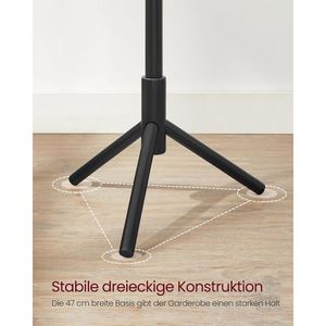 Produktbild für Garderobenständer Vasagle RCR004B01, schwarz