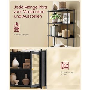 Produktbild für Bücherregal Vasagle LLS124B56, schwarz