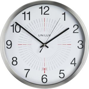 Produktbild für Wanduhr Unilux Outdoor, Aluminium, analog, Funkuhr