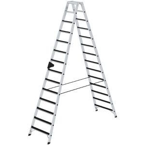 Produktbild für Stehleiter MUNK 41614, nivello-Leiterfüße, beidseitig begehbar