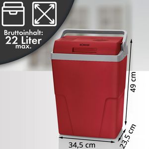 Produktbild für Kühlbox Bomann KB 6011.1 CB rot, 22 Liter