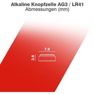 Produktbild für Knopfzelle Camelion LR41 / LR736 / AG3