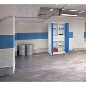 Produktbild für Werkzeugschrank CP-Möbel 8921-3042, aus Metall, grau / blau
