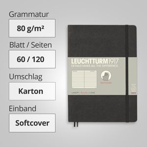 Produktbild für Notizbuch Leuchtturm1917 Medium, Karton Softcover
