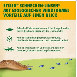Produktbild für Schneckenkorn Etisso Schnecken-Linsen, regenfest