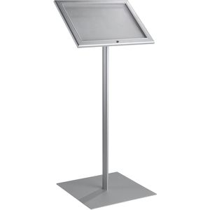 Produktbild für Infoständer Sprintis Menüständer aus Aluminium, silber, A3