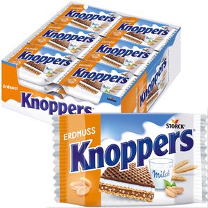 Waffeln Knoppers Erdnuss-Schnitte
