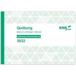 Produktbild für Quittungsblock RNK 3032, inkl. MwSt.
