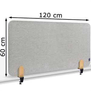 Produktbild für Tischtrennwand Legamaster 7-209811, grau