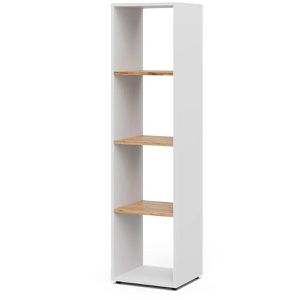 Produktbild für Bücherregal Vicco Ludus, weiß / eiche