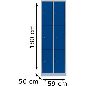 Produktbild für Schließfachschrank ClassiX X-520321, blau