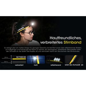 Produktbild für Stirnlampe Nitecore NU43 LED, wiederaufladbar