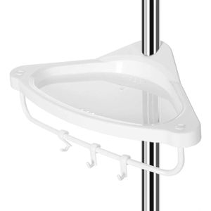 Produktbild für Duschablage Songmics BCB02SW, weiß-silber