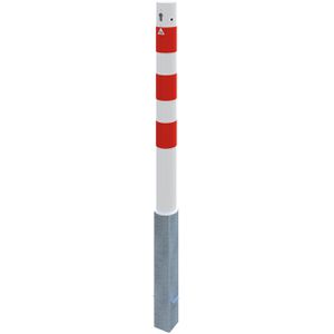 Produktbild für Absperrpfosten Schake 489ZB, rot/weiß, aus Metall