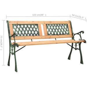 Produktbild für Gartenbank vidaXL 312033, 2-Sitzer