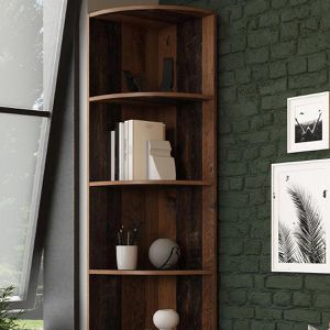 Produktbild für Bücherregal Vicco Ecki, dunkelbraun