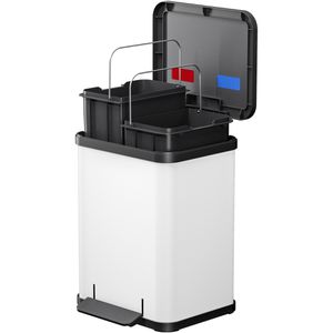 Produktbild für Mülleimer Hailo Öko duo Plus M, weiß