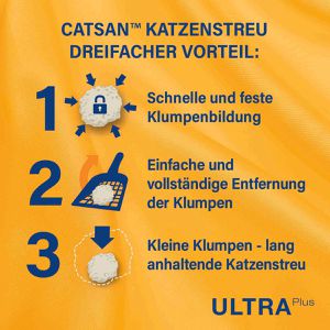 Produktbild für Katzenstreu Catsan ULTRA Plus Klumpstreu, aus Ton