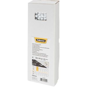 Produktbild für Plastikbinderücken Fellowes 53454, weiß, für A4