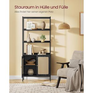 Produktbild für Bücherregal Vasagle LLS124B56, schwarz