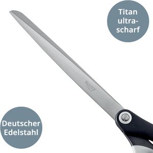 Produktbild für Büroschere Leitz Titanium, 54186095, mit Softgrip