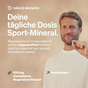 Produktbild für Magnesium natural-elements Oxid, 365 Kapseln