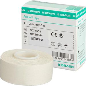 B.Braun Tapeverband Askina Tape, weiß, 10m x 2,5cm, unelastisch