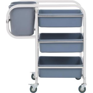 Produktbild für Küchenwagen vidaXL 50918, blau / siber