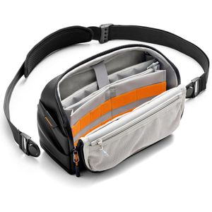 Produktbild für Bauchtasche Inateck Sling Bag X-Modo, aus Polyester, schwarz
