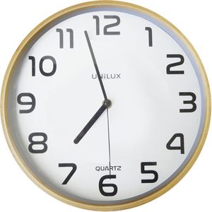 Produktbild für Wanduhr Unilux Baltic, Holz, Kunststoff, analog, Quarzuhr