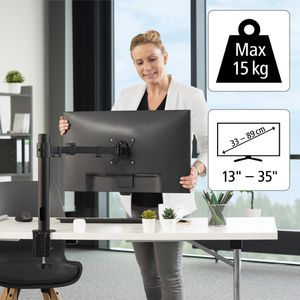 Produktbild für Monitorhalterung Hama 118493, VESA 75x75 &amp; 100x100 mm