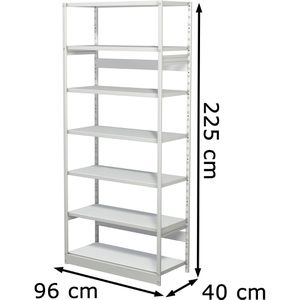 Produktbild für Aktenregal Kerkmann Progress 500, 50940411, aus Metall